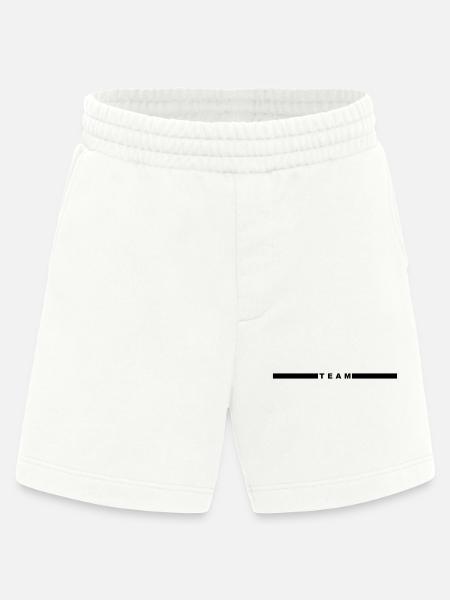 Team mit Balken mittig - Heavyweight Shorts - made by SPREAD - OFF WHITE