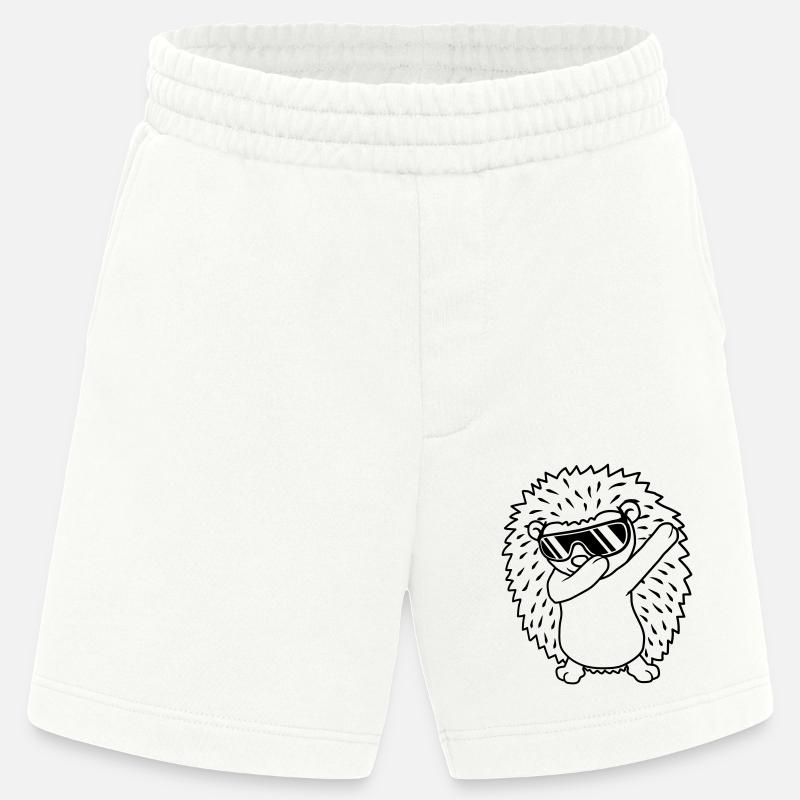 dabbing Igel dab dance - Heavyweight Shorts - made by SPREAD  - OFF WHITE