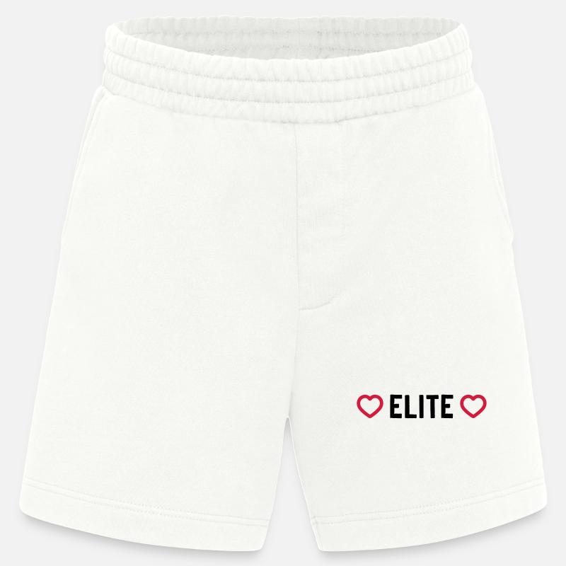 Elite Heart - Heavyweight Shorts - made by SPREAD  - OFF WHITE