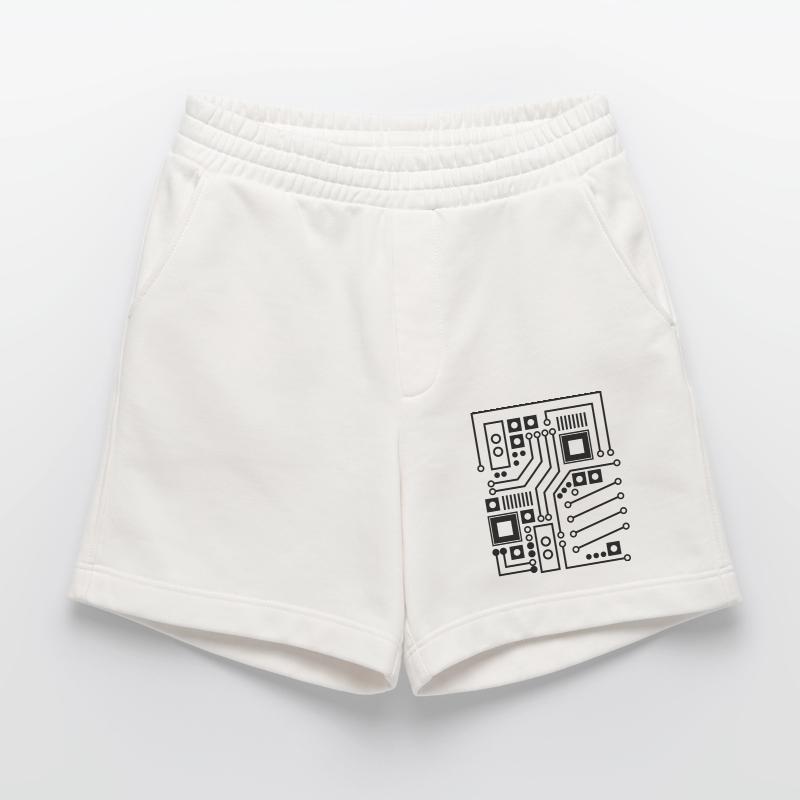Board / board pattern / circuit Heavyweight Shorts - made by SPREAD 