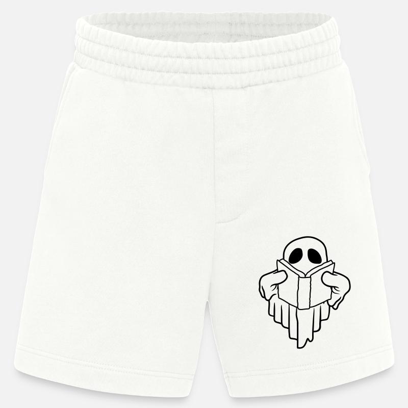 Comic Geist Buch lesen - Heavyweight Shorts - made by SPREAD  - OFF WHITE