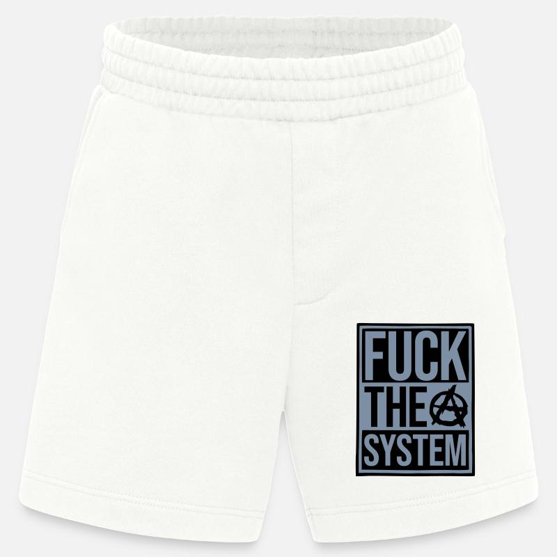 Bouclier baise le système - Short bio épais fabriqué en UE - OFF WHITE