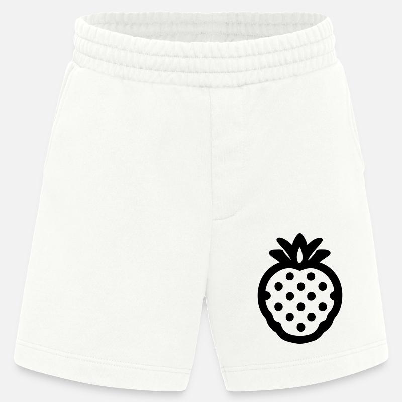 Erdbeere - Heavyweight Shorts - made by SPREAD  - OFF WHITE