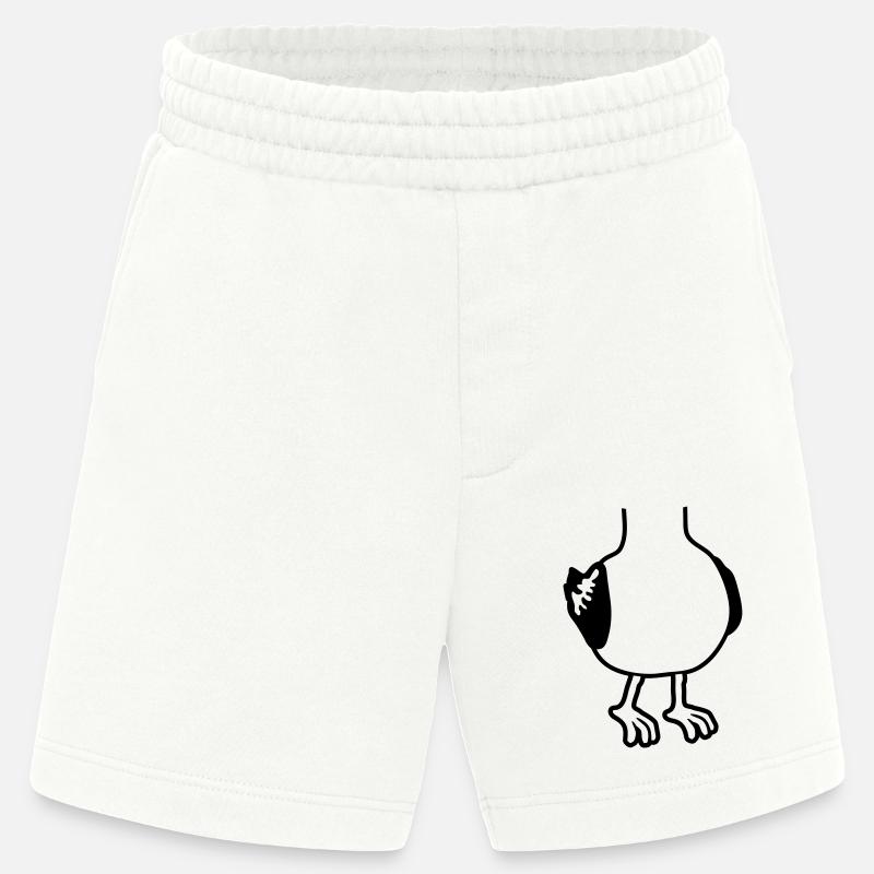 Kostüm Möwe ohne Kopf - Heavyweight Shorts - made by SPREAD  - OFF WHITE