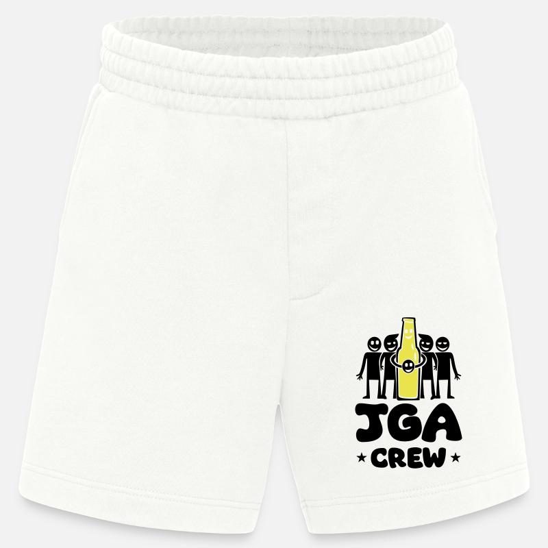 Junggesellenabschied Crew - Heavyweight Shorts - made by SPREAD  - OFF WHITE
