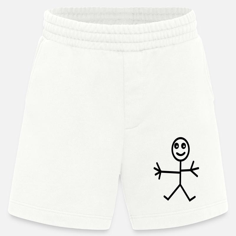 comic - Heavyweight Shorts - made by SPREAD  - OFF WHITE