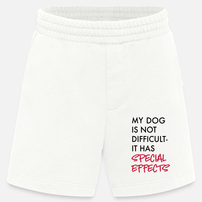 schwieriger Hund - Heavyweight Shorts - made by SPREAD  - OFF WHITE