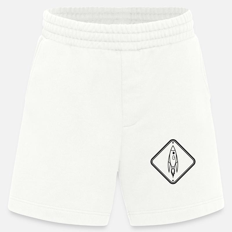 Shield Note Rocket - Heavyweight Shorts - made by SPREAD  - OFF WHITE