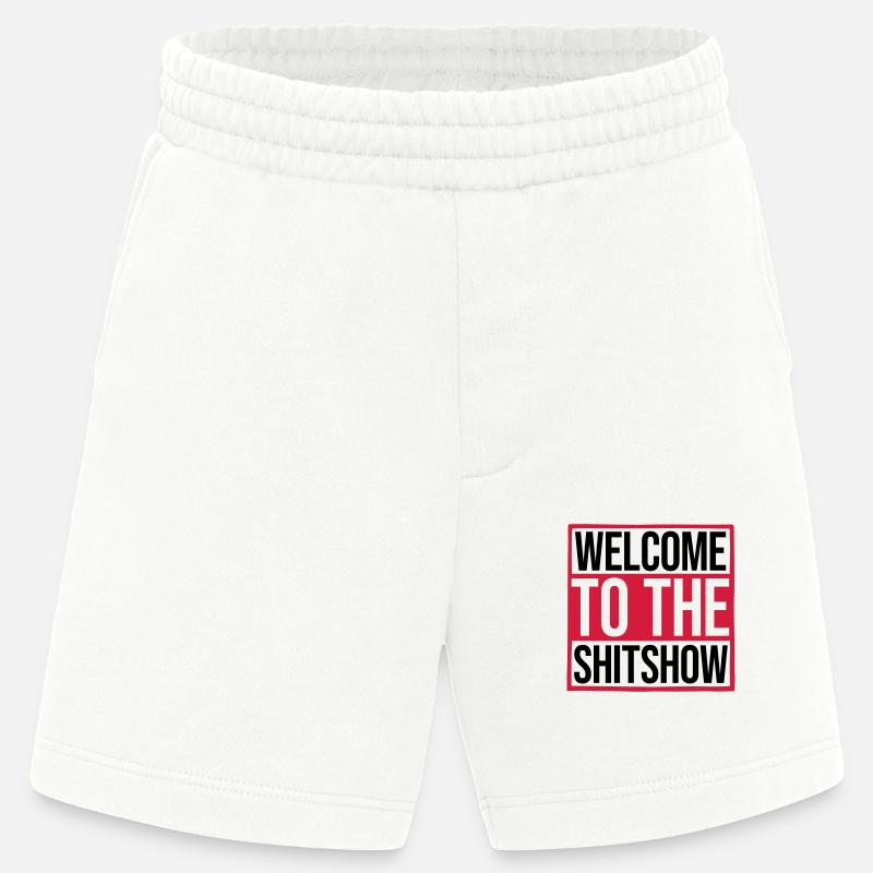 Witziger Spruch Shitshow - Heavyweight Shorts - made by SPREAD  - OFF WHITE