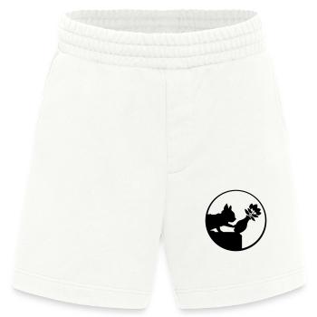 Fällt runter Blumenvase Katze - Heavyweight Shorts - made by SPREAD  - OFF WHITE - Vorne