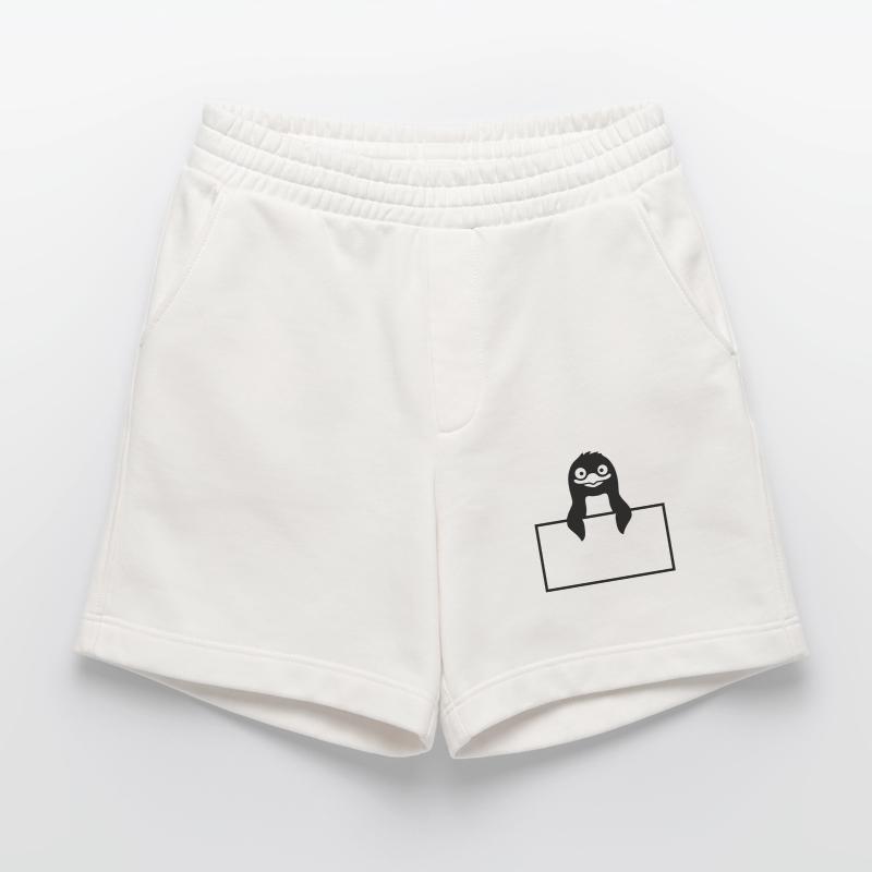 Insert Shield Penguin Text Heavyweight Shorts - made by SPREAD 