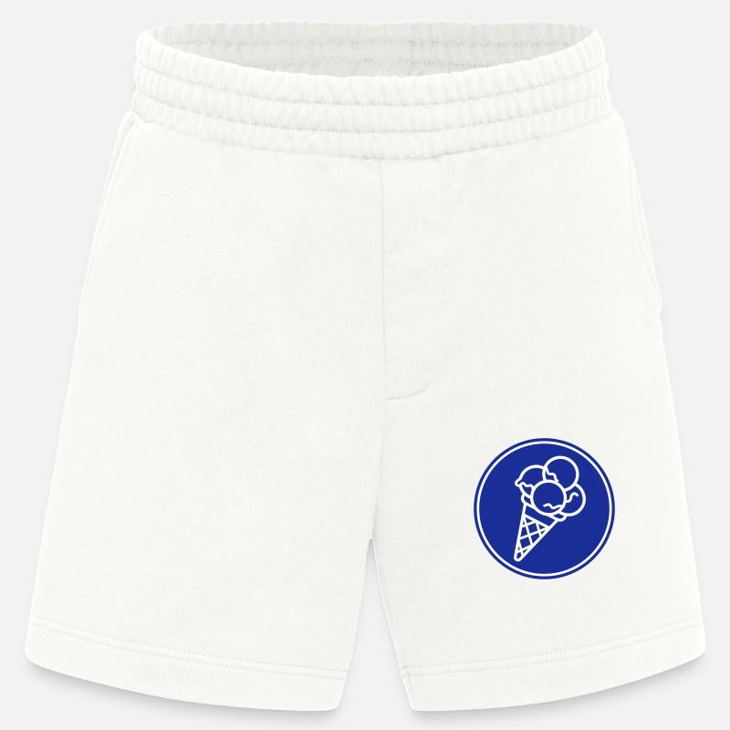 Eicreme Eis Sommer - Heavyweight Shorts - made by SPREAD  - OFF WHITE