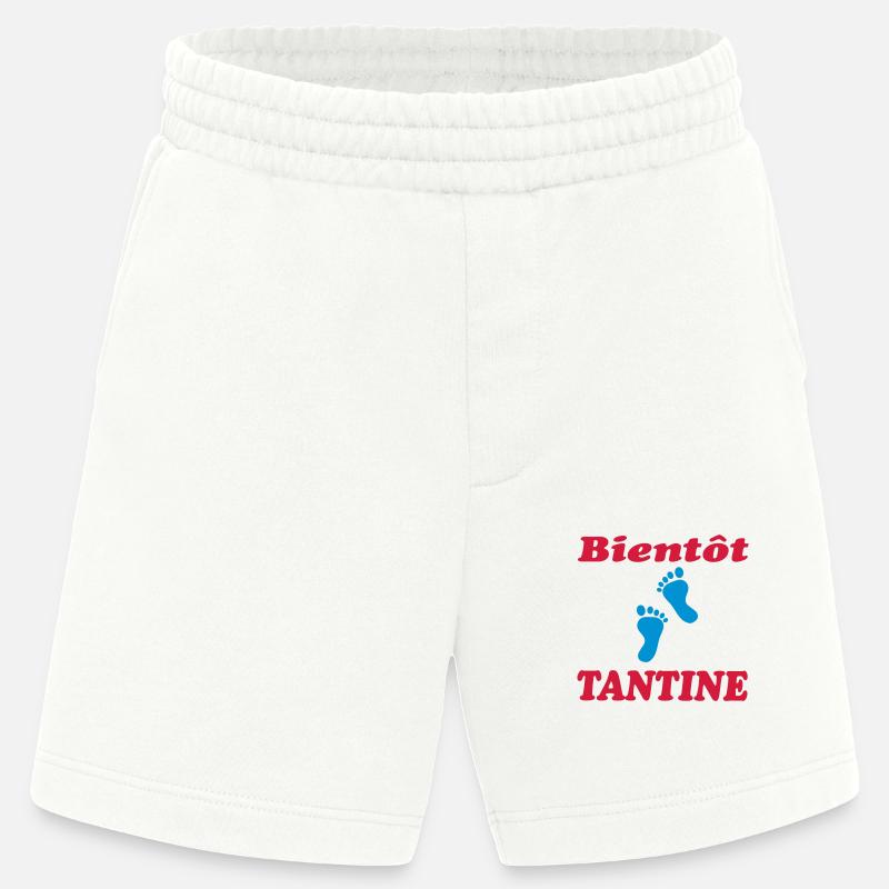 BALD TANTINE - Heavyweight Shorts - made by SPREAD  - OFF WHITE