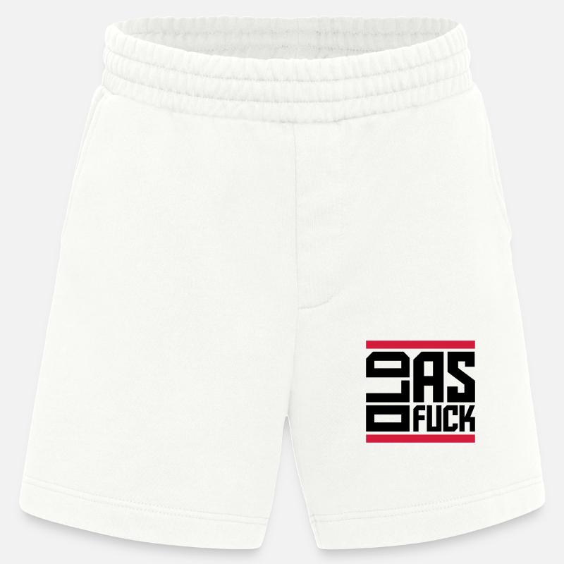 old AF Text Logo - Heavyweight Shorts - made by SPREAD  - OFF WHITE