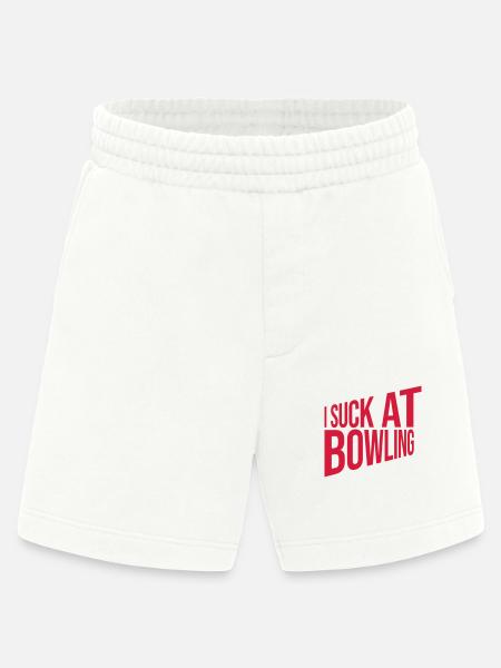 I suck at bowling - Heavyweight Shorts - made by SPREAD  - OFF WHITE