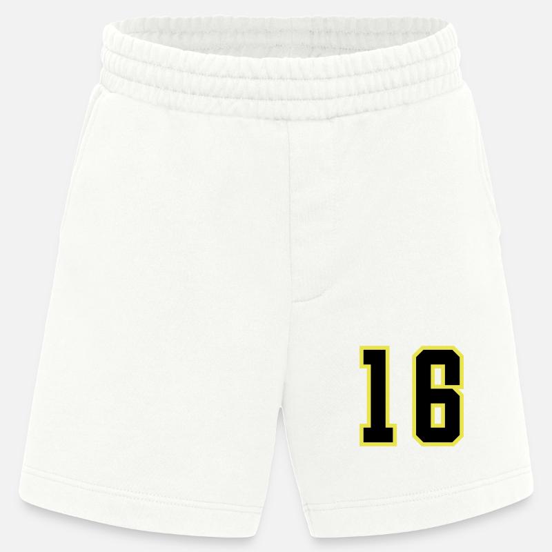 Maillot à 16 numéros - Short bio épais fabriqué en UE - OFF WHITE
