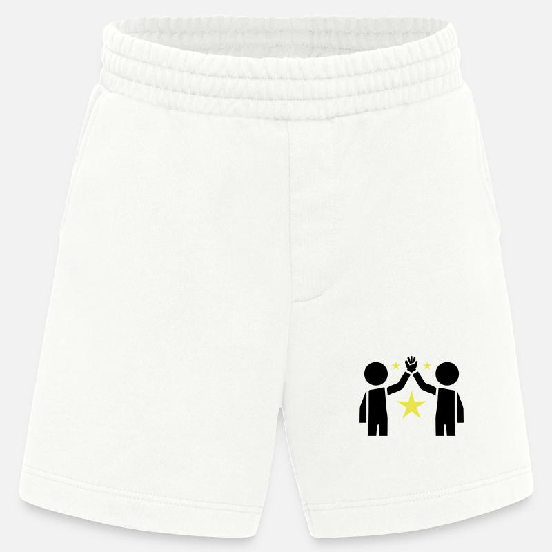 Freundschaft Beste Freunde - Heavyweight Shorts - made by SPREAD  - OFF WHITE