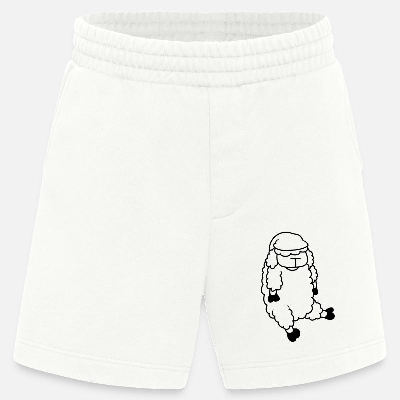 Schlaf Schaf Schlafmütze - Heavyweight Shorts - made by SPREAD  - OFF WHITE
