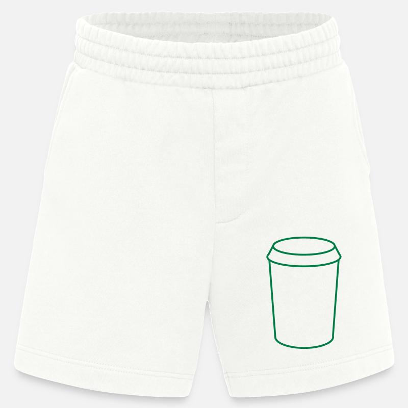 Einfache Kaffeetasse - Heavyweight Shorts - made by SPREAD  - OFF WHITE