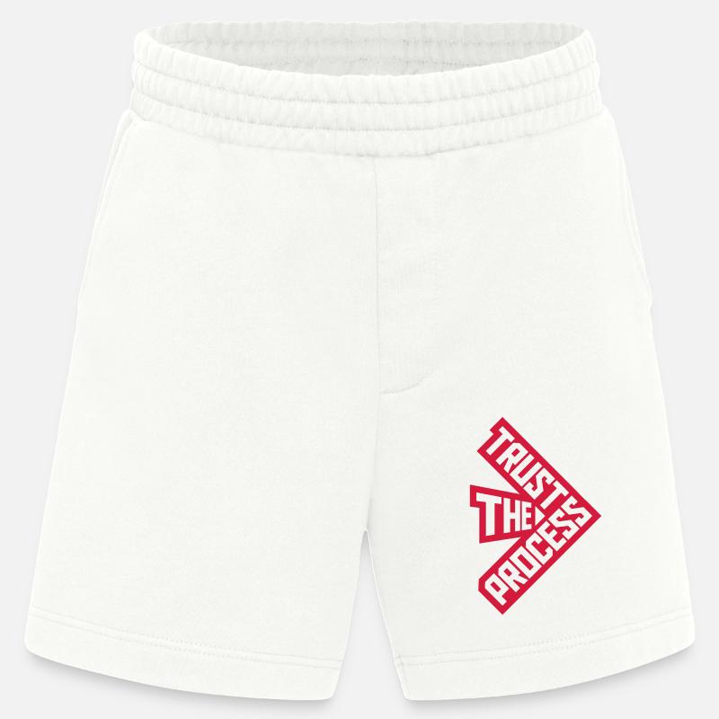 trust the process Zitat - Heavyweight Shorts - made by SPREAD  - OFF WHITE