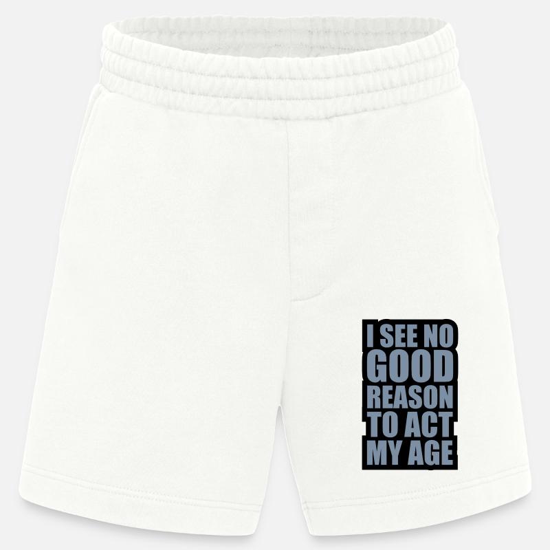 pour agir à mon âge - Short bio épais fabriqué en UE - OFF WHITE
