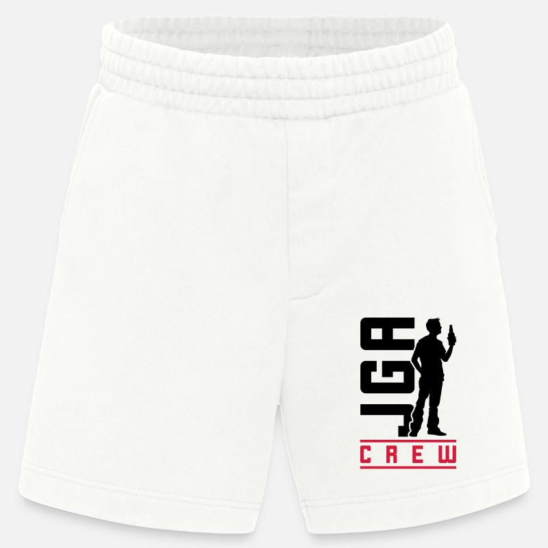 Jga Junggesellenabschied Crew - Heavyweight Shorts - made by SPREAD  - OFF WHITE
