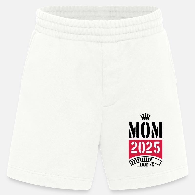 Mama 2025 Loading Mom - Heavyweight Shorts - made by SPREAD  - OFF WHITE