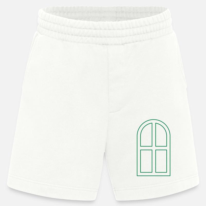 Bogenfenster geöffnet - Heavyweight Shorts - made by SPREAD - OFF WHITE