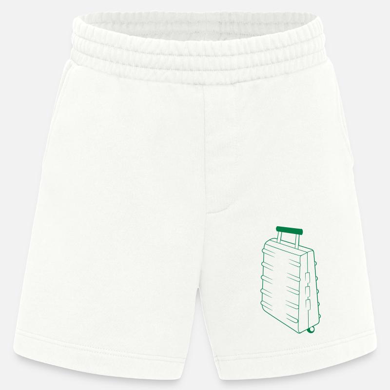 Valise debout robuste et résistante - Short bio épais fabriqué en UE - OFF WHITE