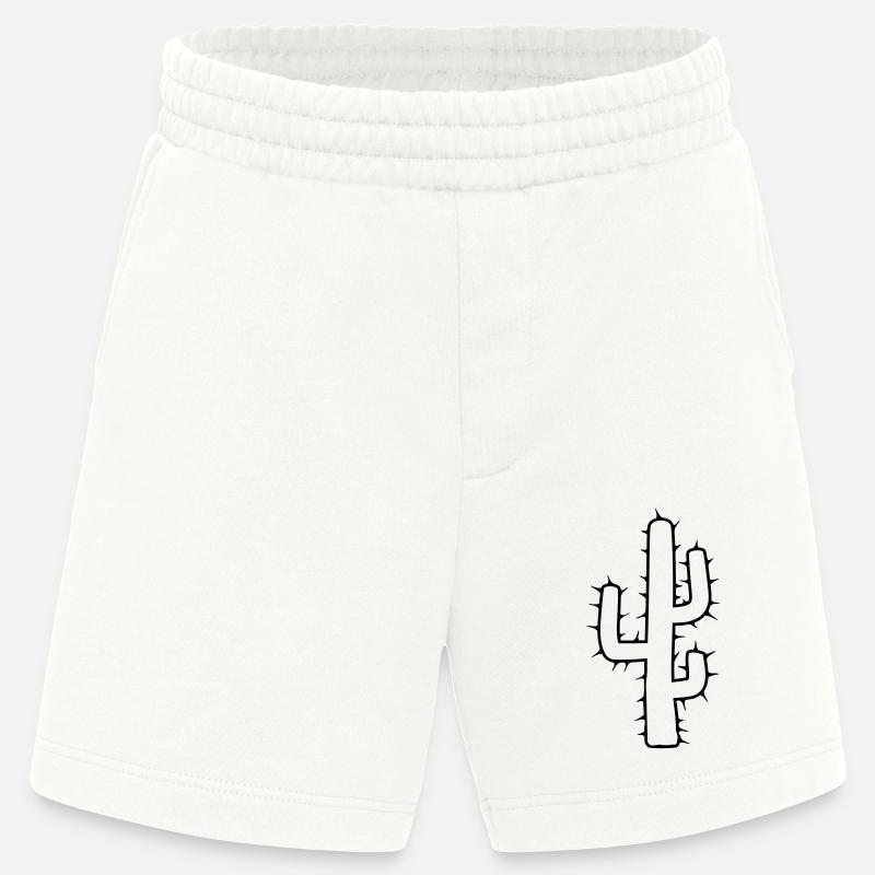 großer kaktus wüste stacheln - Heavyweight Shorts - made by SPREAD  - OFF WHITE