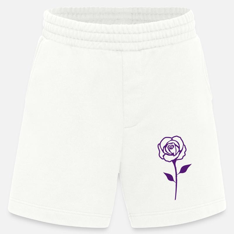 Rose 01 - Short bio épais fabriqué en UE - OFF WHITE