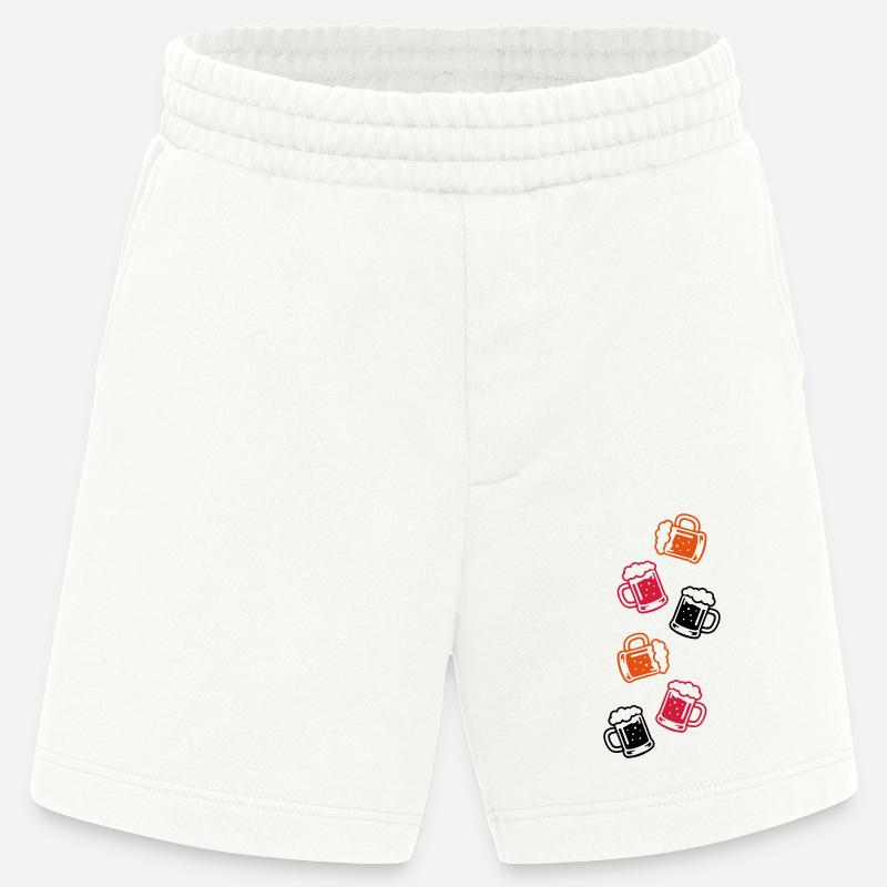 Bier Bierglas - Heavyweight Shorts - made by SPREAD  - OFF WHITE
