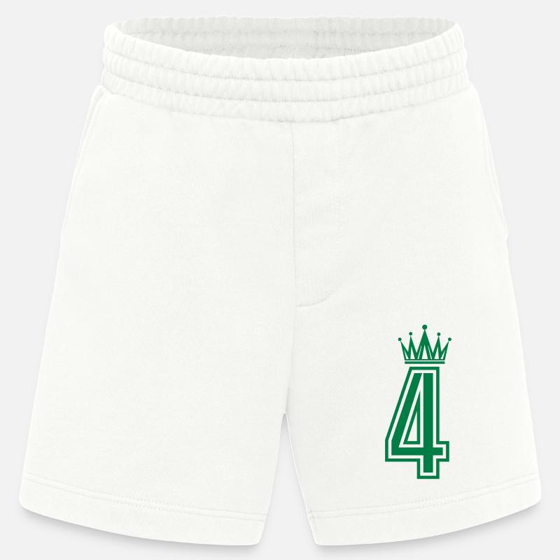 4 Couronne - Short bio épais fabriqué en UE - OFF WHITE