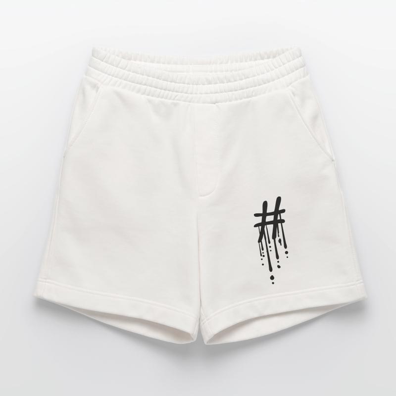 Hashtag Graffiti Drop Short bio épais fabriqué en UE