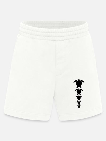 Many water turtles row - Heavyweight Shorts - made by SPREAD  - OFF WHITE