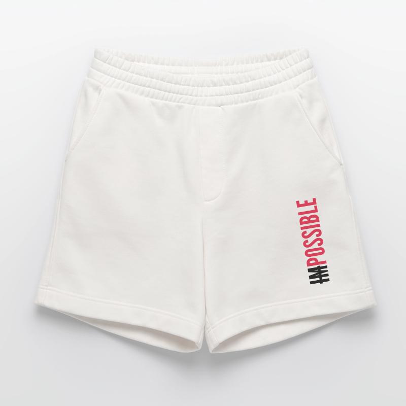 IMPOSSIBLE - POSSIBLE - Couleurs modifiables. Short bio épais fabriqué en UE