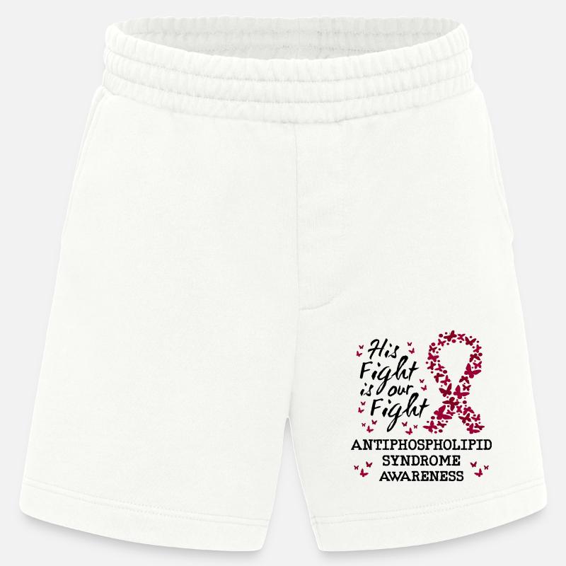 Antiphospholipid Syndrom Bewusstsein - Heavyweight Shorts - made by SPREAD  - OFF WHITE
