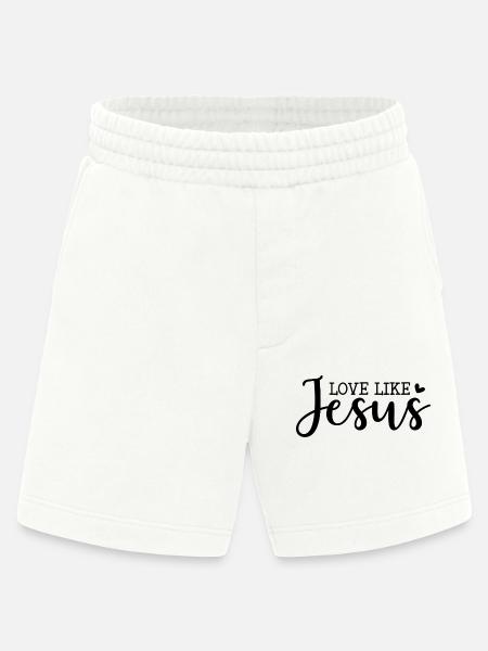 Aimer comme Jésus - Short bio épais fabriqué en UE - OFF WHITE