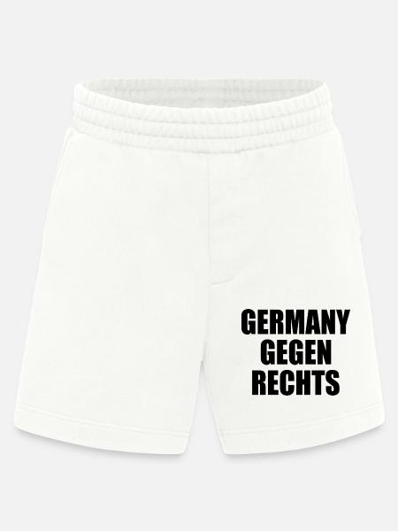 Germany gegen rechts - Heavyweight Shorts - made by SPREAD  - OFF WHITE