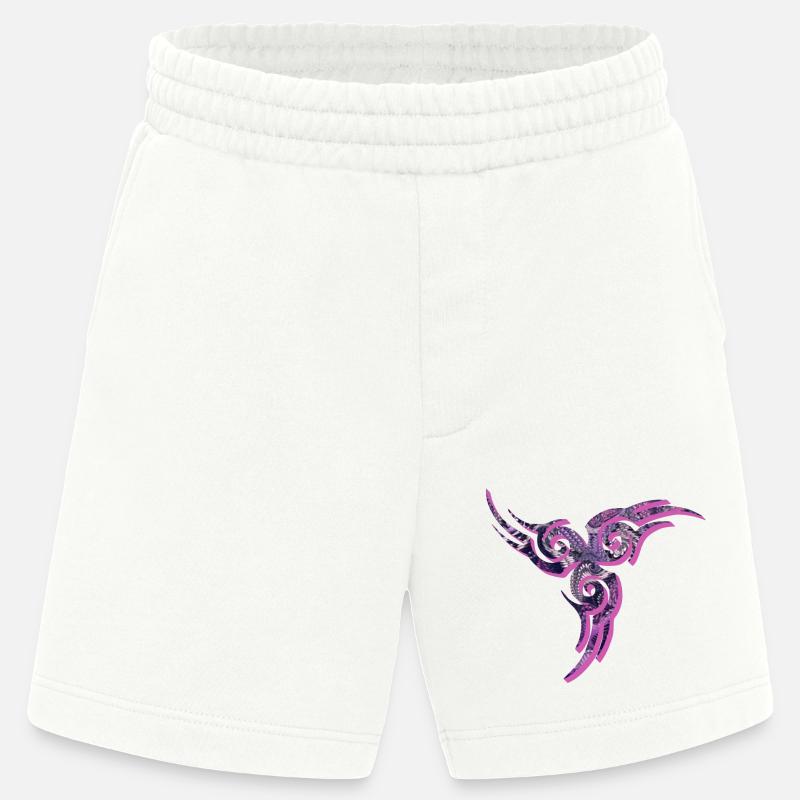 keltisches symbol e 75 - Heavyweight Shorts - made by SPREAD - OFF WHITE