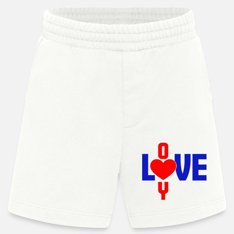 Ich liebe dich - Heavyweight Shorts - made by SPREAD  - OFF WHITE