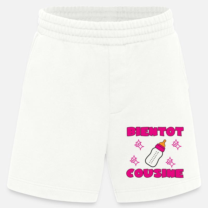 BALD EIN COUSIN - Heavyweight Shorts - made by SPREAD  - OFF WHITE