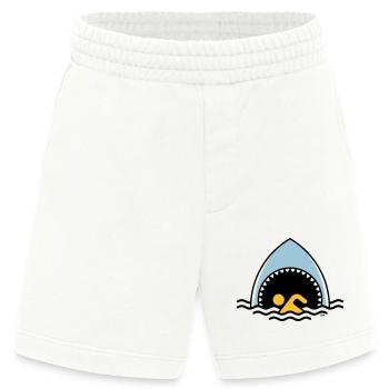 Shark And Swimmer (Swim / Swimming / 3C) - Heavyweight Shorts - made by SPREAD  - OFF WHITE - Front