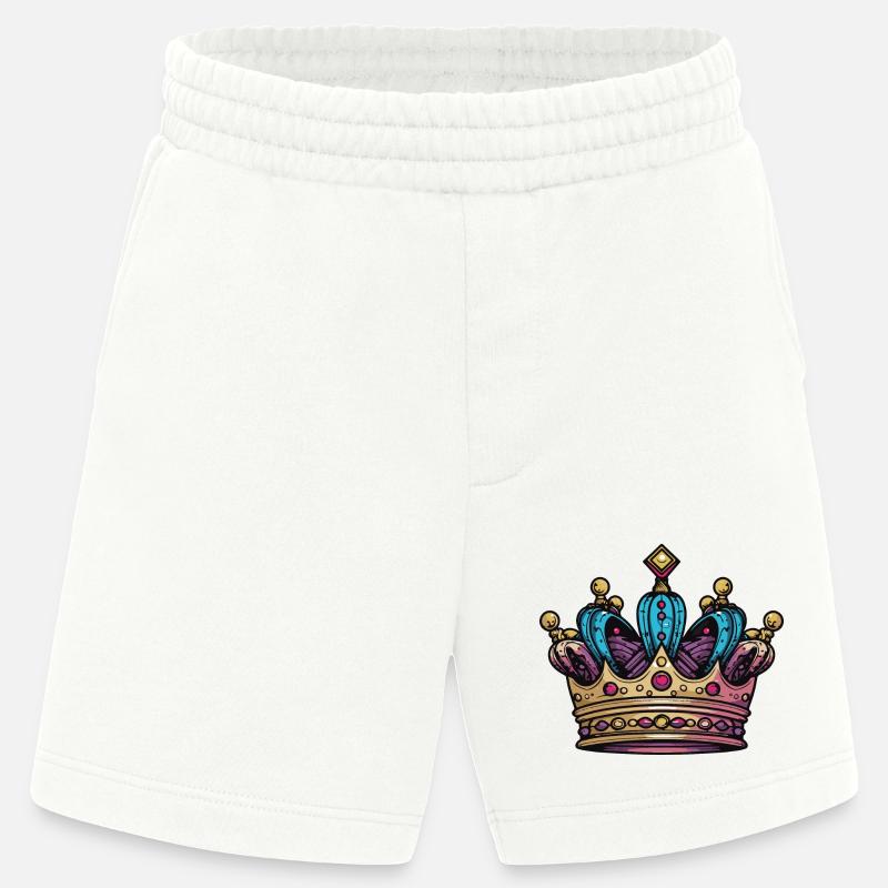 Krone Symbol - Heavyweight Shorts - made by SPREAD - OFF WHITE