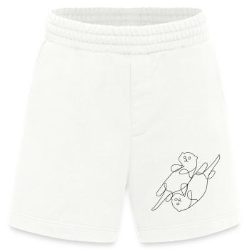 Otter One-Line-Art - Heavyweight Shorts - made by SPREAD  - OFF WHITE - Vorne