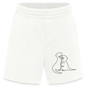 Otter One Line Drawing - Heavyweight Shorts - made by SPREAD  - OFF WHITE - Vorne