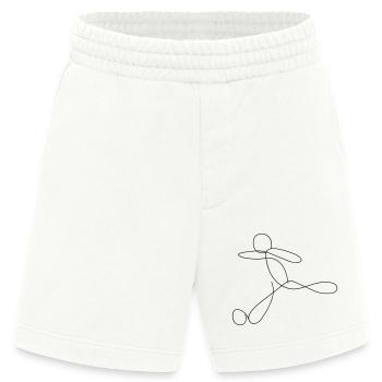 Fußball Line Art - Heavyweight Shorts - made by SPREAD  - OFF WHITE - Vorne