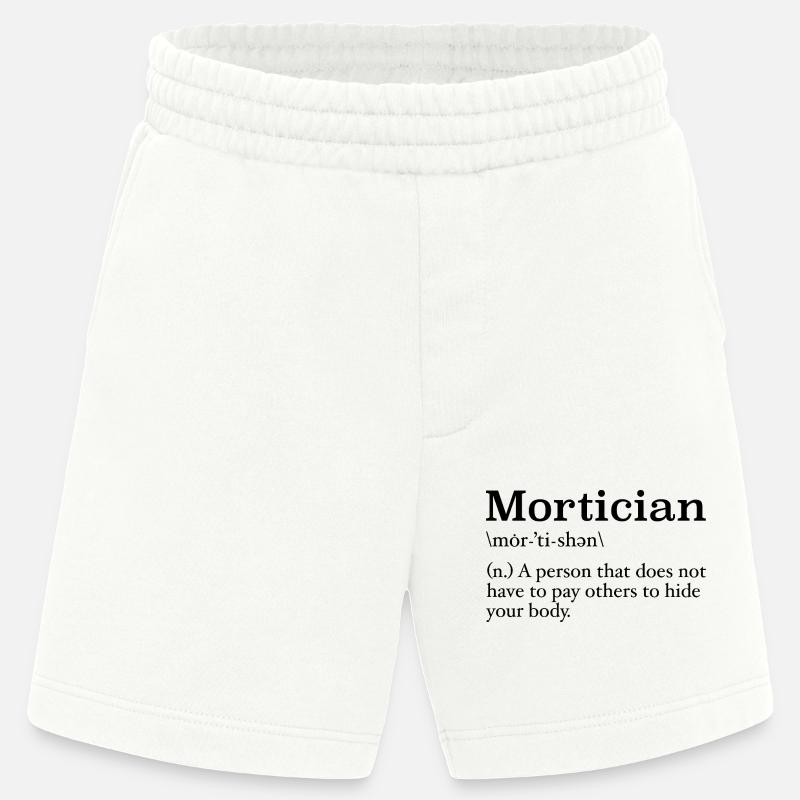 Bestatter Definition Studentin der Leichenkunde - Heavyweight Shorts - made by SPREAD  - OFF WHITE