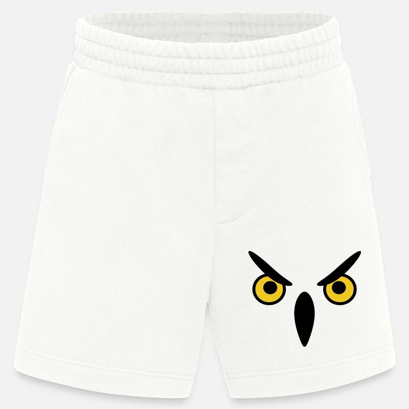 Eule eule eule - Heavyweight Shorts - made by SPREAD  - OFF WHITE