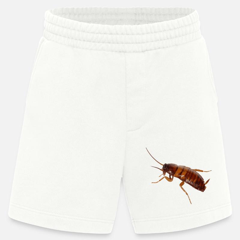 Cafard insecte cafard cafard - Short bio épais fabriqué en UE - OFF WHITE